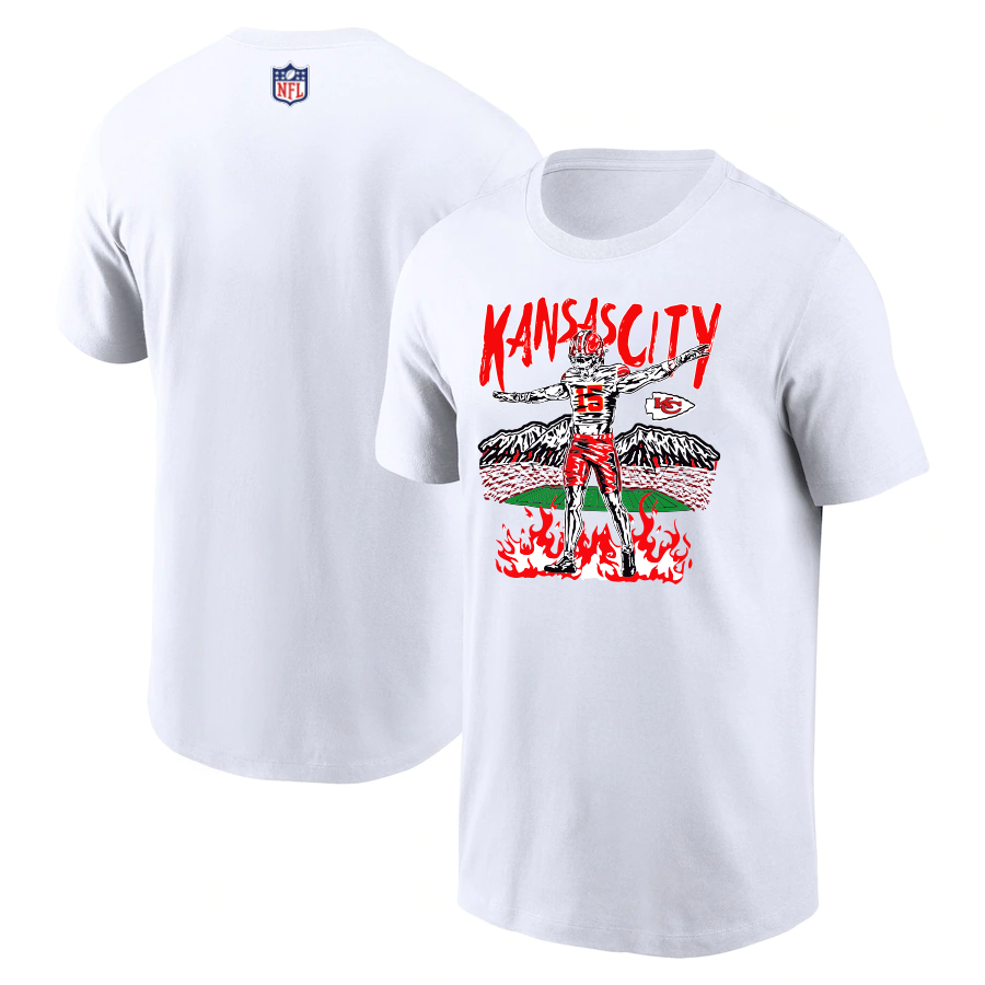 Men 2024 NFL Kansas City Chiefs T shirts white->nfl t-shirts->Sports Accessory